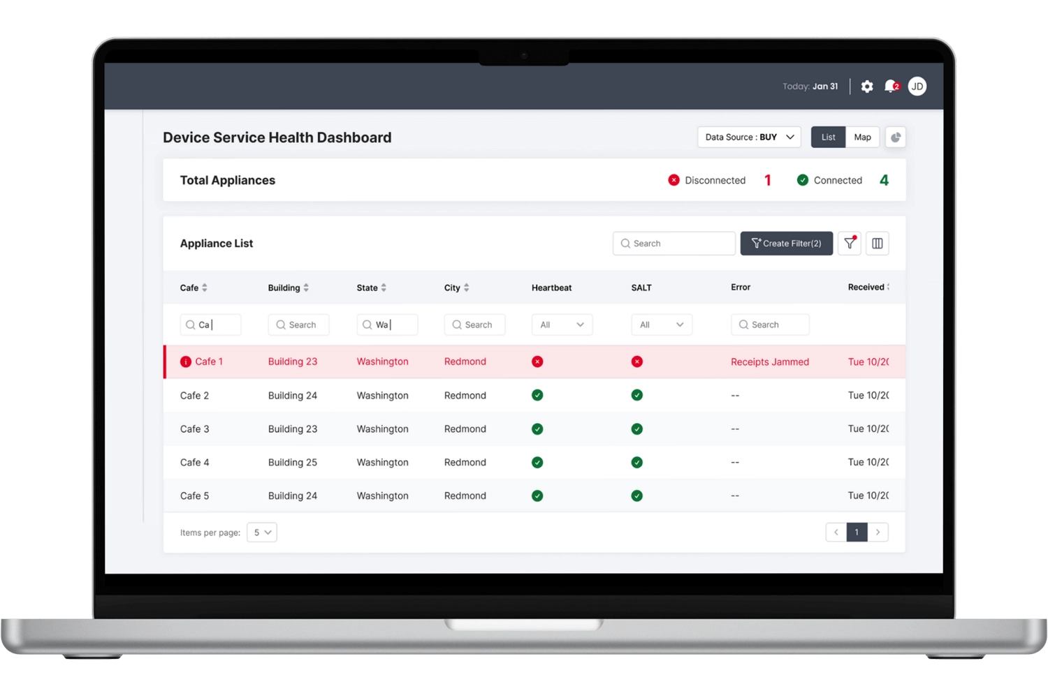 Screenshot of DISH App